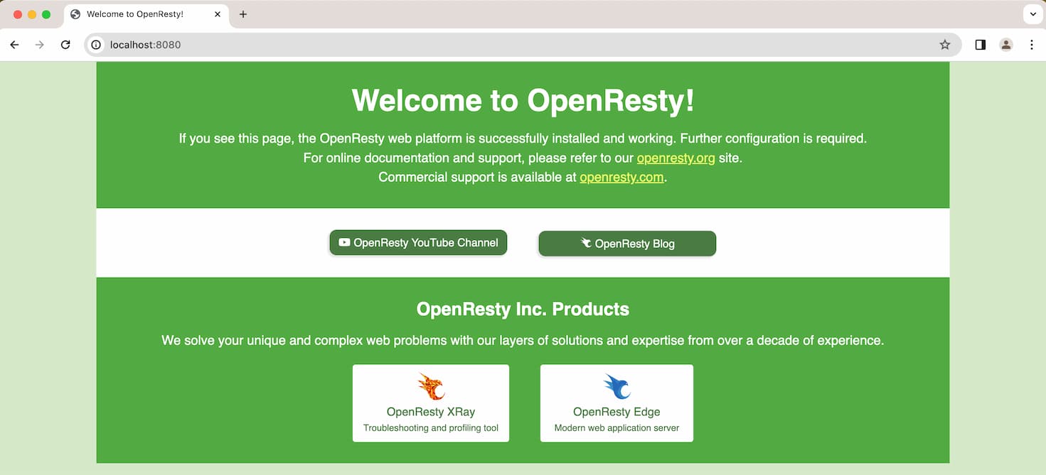 OpenResty Welcome