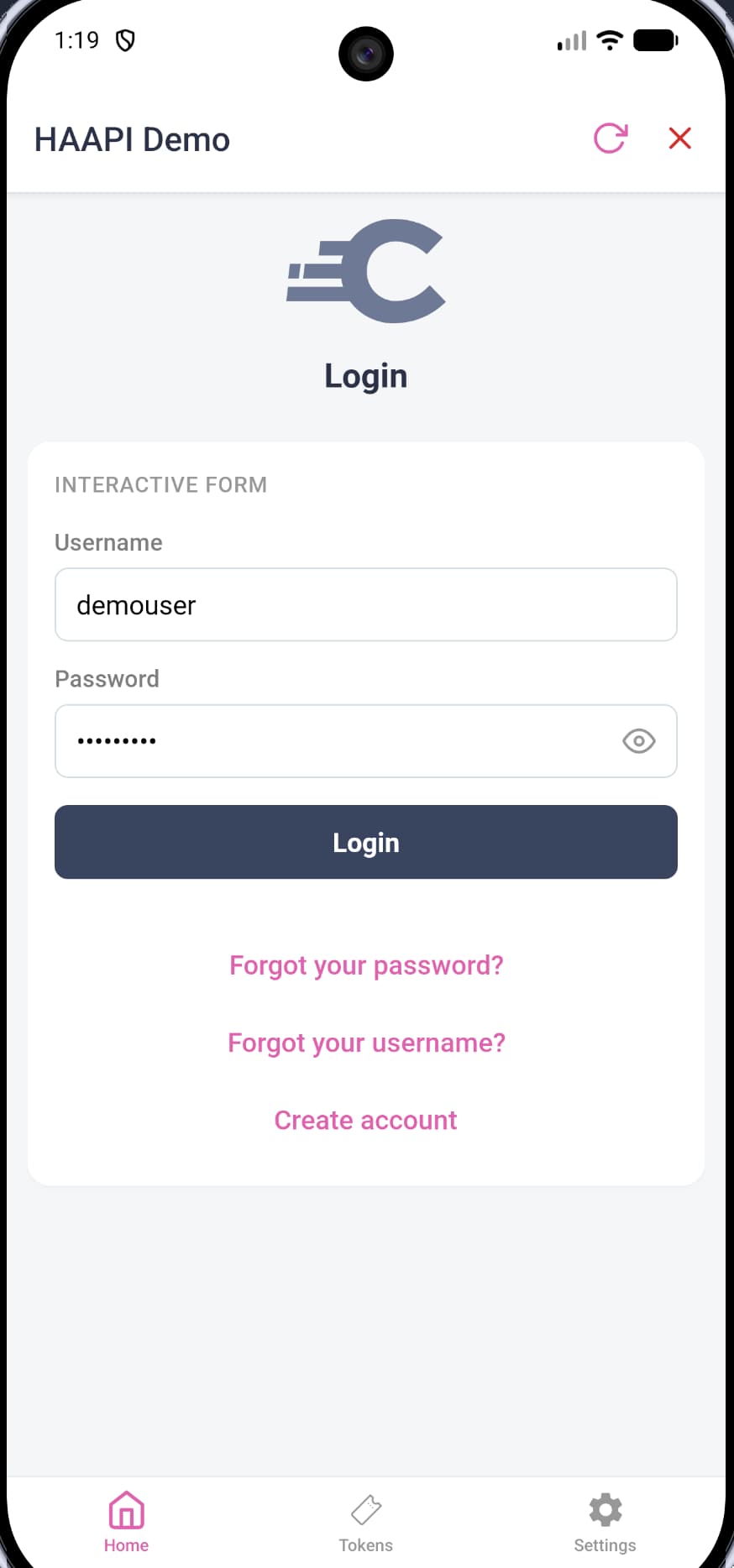 React Native Android Login