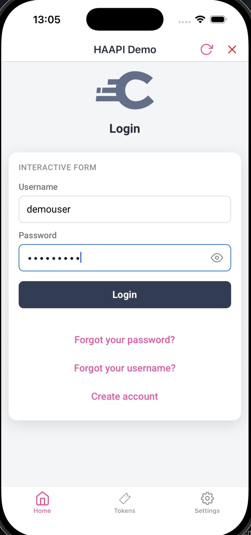 React Native iOS Login