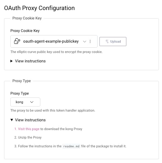 OAuth Proxy Settings