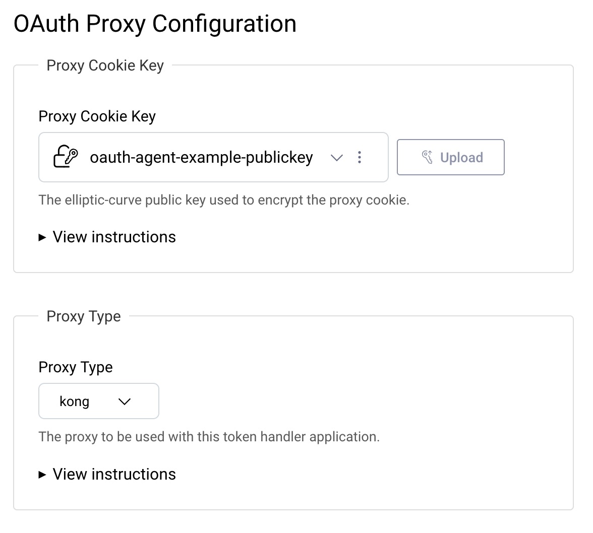 OAuth Proxy Settings